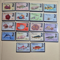 Delcampe - Mauritius 1965-1969 Marine Life Complete Set To Rs10 MNH + 1969 Birds Dodo R1 Lot - Mauritius (1968-...)