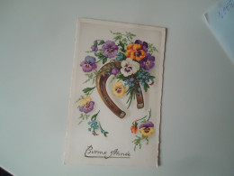 Delcampe - FRANCE POSTCARDS  GREETING FLOWERS  1939 BONNE ANNEE - Rumänien