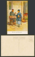 Delcampe - China E.S. Hardy Old Postcard Chinese Boy On The Way To School, Roadside Vendor - China