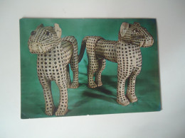 Delcampe - NIGERIA  UNITED  KINGDOM  POSTCARDS  MUSEUM ART  BENIN NIGERIA TIGERS - Nigeria