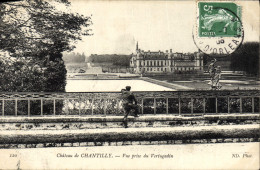 Delcampe - CPA Chateau De Chantilly Vue Prise Du Vertugadin - Chantilly