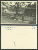 Delcampe - Ceylon Old Real Photo Card Anuradhapura 16m' Sq. Roadside Booths, River Bridges - Sri Lanka (Ceylon)