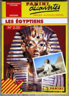Delcampe - Documentation Scolaire Panini En Images Autocollantes - 205 - Les égyptiens - Lesekarten