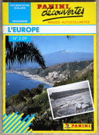 Delcampe - Documentation Scolaire Panini En Images Autocollantes - 309 - L'Europe - Lesekarten