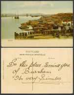 Delcampe - China, Canton River, Sampans Boats Chinese Junk, Harbour, Hong Kong Old Postcard - China