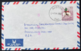 Delcampe - 1992 Papua New Guinea Bird Of Paradise Registered Cover To USA - Papua-Neuguinea