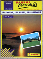 Delcampe - Documentation Scolaire Panini En Images Autocollantes - 403 - Les Jours, Les Nuits, Les Saisons - Lesekarten