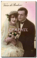Delcampe - CPA Fantaisie Voeux De Bonheur Couple - Couples