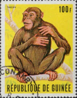 Delcampe - Guinee (Rep) Poste Obl Yv: 385 Mi:535 Tarzan (TB Cachet Rond) - Singes