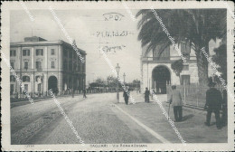 Delcampe - Bg481 Cartolina Cagliari Citta' Via Roma E Dogana 1912 - Cagliari