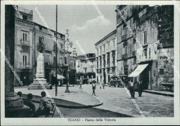 Delcampe - Bh249 Cartolina Teano Piazza Della Vittoria  Provincia Di Caserta - Caserta