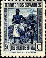Delcampe - Guinee Espagnole Poste N** Yv:281 Mi:202A 2 Indigènes - Guinea Espagnole