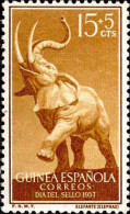 Delcampe - Guinee Espagnole Poste N** Yv:385 Mi:335 Eléphant Loxodonta Africana - Guinea Espagnole