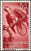 Delcampe - Guinee Espagnole Poste N** Yv:381/383 Pro-Infancia 1957 Psittacus Erithacus - Guinea Espagnole