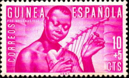 Delcampe - Guinee Espagnole Poste N** Yv:343 Mi:287 Musicien - Guinea Espagnole