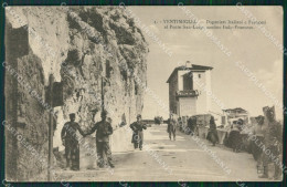 Delcampe - Imperia Ventimiglia Grimaldi Ponte San Luigi Frontiera PIEGA Cartolina KV5945 - Imperia