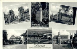 Delcampe - Hoexter Weser Hoexter Grabmal Schloss Corvey Rathaus Dechanei - Höxter