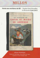 Delcampe - Carte Postale HERGE Vente Banque Dessinée Millon Bruxelles 2013 (Tintin - Tarjetas Postales