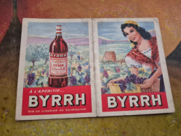 Delcampe - Calendriers BYRRH Année 1952 ( Petite Déchirure Minime Au Milieu Presque Rien ) - Petit Format : 1941-60