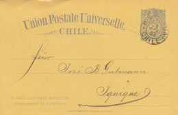 Delcampe - 1891/1895: 2x Post Cards - Chile
