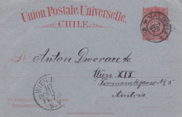 Delcampe - 1898: Letter Valdiva To Wien - Chile