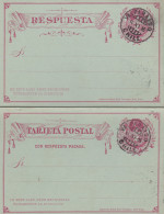 Delcampe - 1896: Post Card With Response Card Valparaiso - Chile