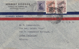 Delcampe - Air Mail Montevideo To Liége, Belgium - Uruguay