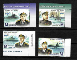 Delcampe - Belarus: Admiräle Und Konteradmiräle Der Marine, Postfrisch 2018 - Belarus