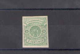 Delcampe - 1874-79 LUSSEMBURGO -  Stemma N. 36A, 4 Cent Verde Non Dentellato - MLH* - Autres & Non Classés