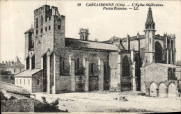 Delcampe - CPA Carcassonne L'Eglise St Nazaire Partie Romane - Carcassonne