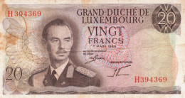 Delcampe - LUXEMBOURG 20 FRANCS 1966 - Luxembourg