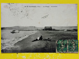 Delcampe - CPA - DEPT. 83 - VAR - ST RAPHAEL  - LA PLAGE - AVIATION - H. FABRE - CHANTIER D'AVIATION - Saint-Raphaël