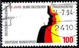 Delcampe - RFA Poste Obl Yv:1551 Mi:1723 100.Jahre Bund Deutscher Frauenvereine (Beau Cachet Rond) - Stamps