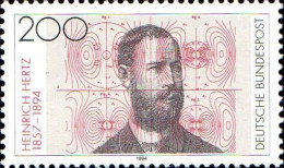 Delcampe - RFA Poste N** Yv:1542 Mi:1710 Henrich Hertz Physicien - Physik