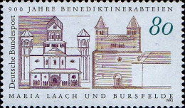 Delcampe - RFA Poste N** Yv:1502 Mi:1671 Benediktierabteien Maria Laach & Bursfeld - Abbayes & Monastères