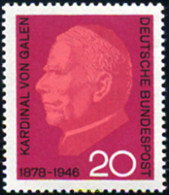 Delcampe - 150116 MNH ALEMANIA FEDERAL 1966 20 ANIVERSARIO DE LA MUERTE DEL CARDENAL CLEMENS AUGUST VON GALEN - Other & Unclassified