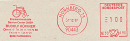 Delcampe - Freistempel Kleiner Ausschnitt 0193 Nürnberg Rollstuhl - Máquinas Franqueo (EMA)