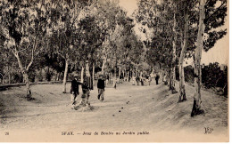 Delcampe - TUNISIE SFAX JEUX DE BOULES AU JARDIN PUBLIC - Tunisie
