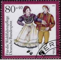 Delcampe - RFA Poste Obl Yv:1529 Mi:1697 Wohlfahrtspflege Föhr (Beau Cachet Rond) - Danse