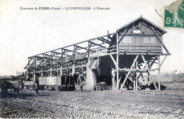 Delcampe - 61 - Environs De Flers - Le Chatelier - L'estacade - Chargement Minerai De Fer - Flers