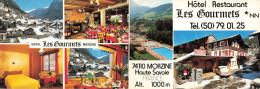 Delcampe - 74 Morzine Double Carte Hotel Restaurant Les Gourmets - Morzine