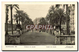 Delcampe - CPA Barcelona Passeig De Colom - Barcelona