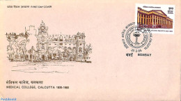 Delcampe - India 1985 Medical Highschool 1v, First Day Cover, Science - Education - Lettres & Documents