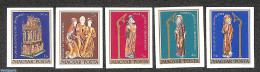 Delcampe - Hungary 1980 Religious Art Objects 5v Imperforated, Mint NH, Religion - Religion - Ungebraucht