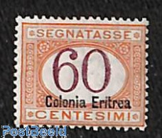 Delcampe - Eritrea 1926 Postage Due 1v (brown Digits), Unused (hinged) - Eritrea