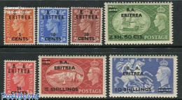 Delcampe - Eritrea 1951 B.A. ERITREA Overprints 7v, Mint NH - Eritrea