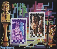Delcampe - Djibouti 1982 Chess S/s Imperforated, Mint NH, Sport - Chess - Schach