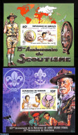 Delcampe - Djibouti 1981 Scouting 2 S/s Imperforated, Mint NH, Nature - Sport - Various - Animals (others & Mixed) - Chess - Scou.. - Schach