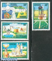 Delcampe - Senegal 1985 Water 4v, Mint NH, Nature - Water, Dams & Falls - Senegal (1960-...)