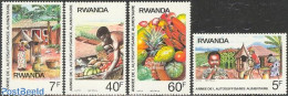 Delcampe - Rwanda 1987 Food Year 4v, Mint NH, Health - Nature - Food & Drink - Fruit - Ernährung